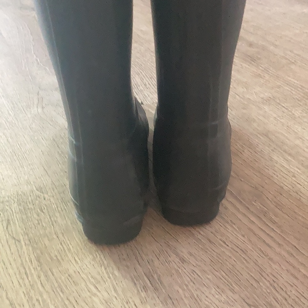 Navy blue size 6 tall hunter boots - Picture 4 of 5